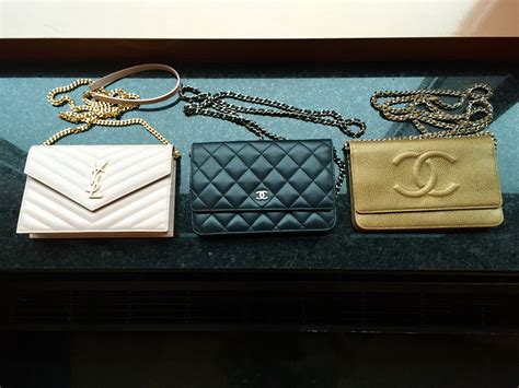 saint laurent vs chanel wallet on chain|Chanel WOC vs. Saint Laurent Chain W.